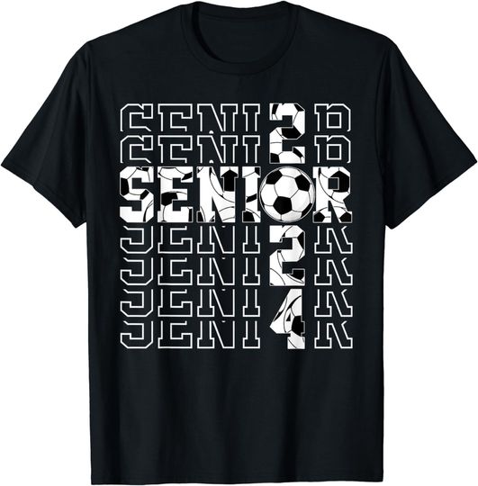 Discover Senior 2024 Soccer Class Of 2024 Graduation Boys Girls T-Shirt