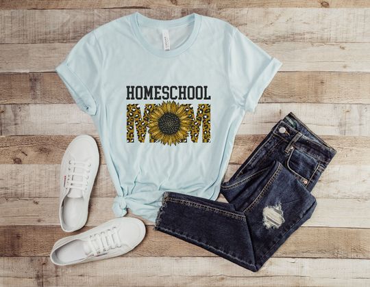 Discover Homeschool Mom Gift Sunflower T-Shirt
