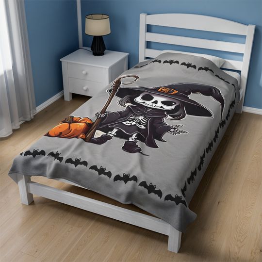 Discover Mystonia Lore Collection 'Seraphina' Skeleton Baby Blanket