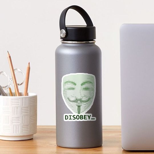 Discover Anonymous DISOBEY Sticker