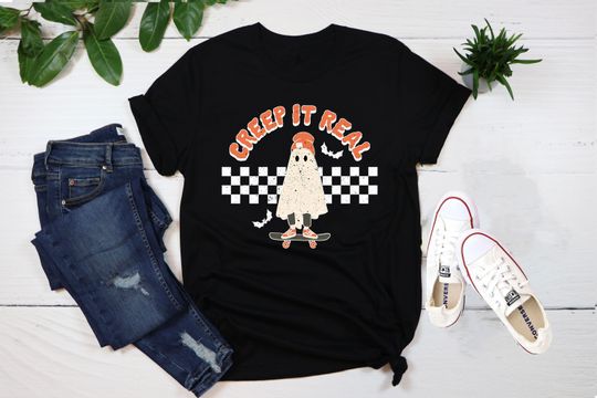 Discover Creep it Real Vintage Ghost Halloween Shirt