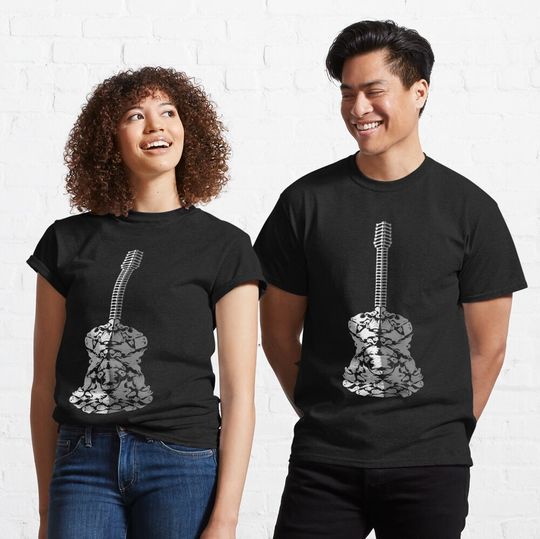 Discover Ghost Guitar Spooky Halloween Costume Classic T-Shirt
