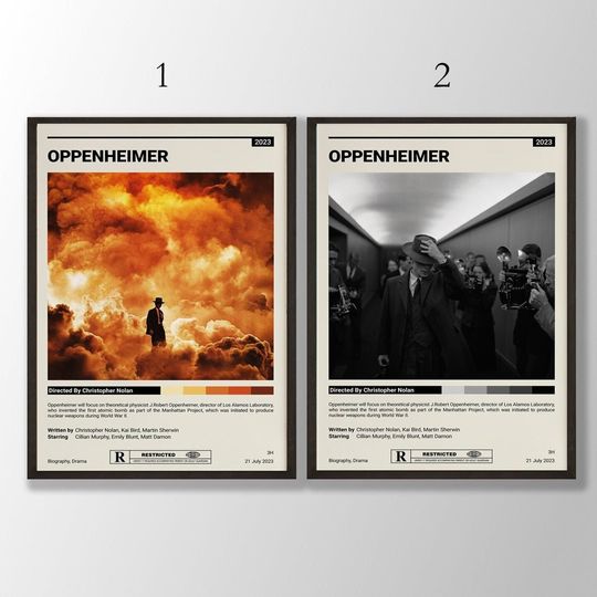 Discover Oppenheimer Movie Poster, Scifi Poster, Christopher Nolan