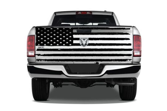 Discover American Flag Tailgate Wrap Truck Bed Decal