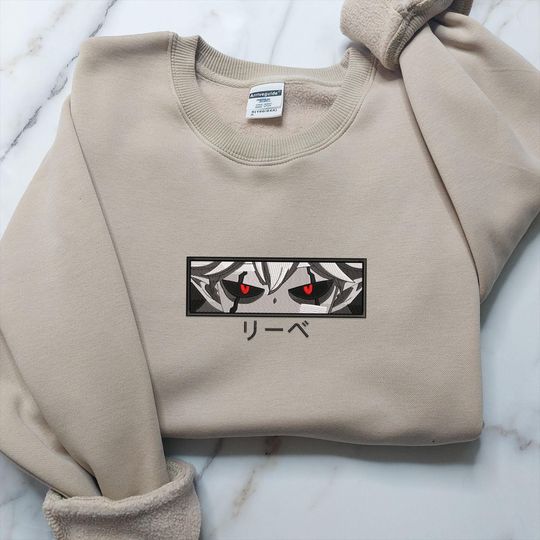 Discover Anime Embroidered Sweatshirt, Embroidered Anime Sweatshirt