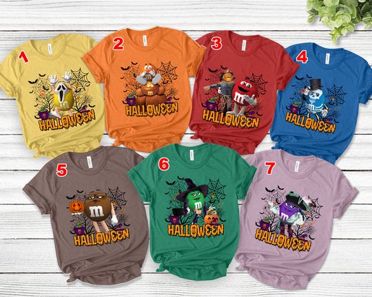 Discover M&M Candies T Shirt, M And M Matching Family Shirt Group shirt halloween
