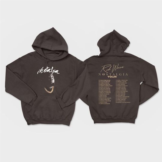 Discover Rod wave nostalgia tour 23 Aesthetic Hoodie