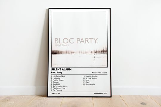Discover BLOC PARTY - Silent Alarm - Album Cover Print Poster
