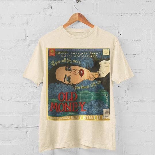Discover Lana Del Rey Singer Old Money Vintage Comic Art T-shirt