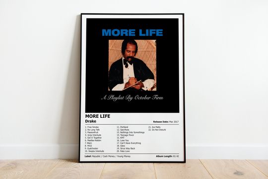 Discover DRAKE - More Life - Album Cover Print Poster