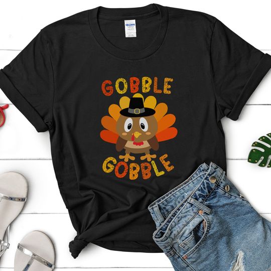Discover Gobble Wobble Turkey Thanksgiving T-Shirt