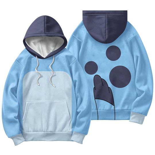 Discover Cute BlueyDad Dog 3D Hoodie