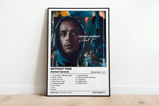 Discover DERMOT KENNEDY - Without Fear - Album Cover Print Poster