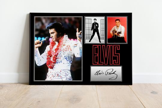Discover ELVIS PRESELY Signed Autographed Print Poster