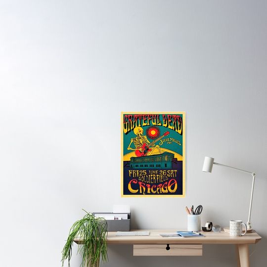 Discover Rock Band Celebrating 50 Years Vintage Poster