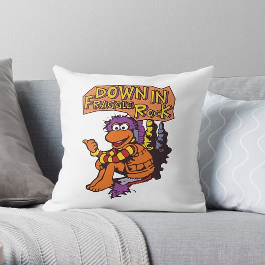 Discover Fraggle Rock Band Vintage 80s Throw Pillow