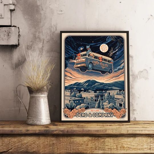 Discover Dead & Company Boulder Poster, CO Folsom Field July 2, 2023 Concert Poster