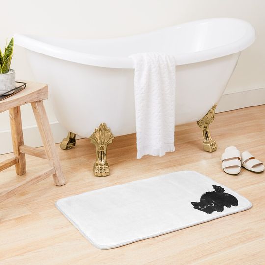 Discover Journey of little black cat series (No.1) Bath Mat