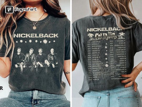 Discover Nickelback Music Shirt, Merch Vintage Get Rollin' Tour 2023 Tickets Album