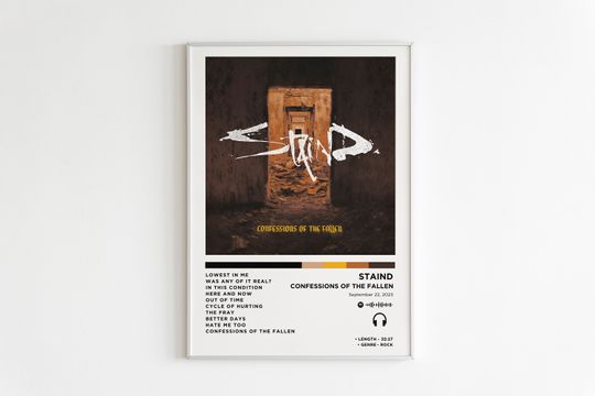 Discover Staind - Confessions Of The Fallen Album Poster