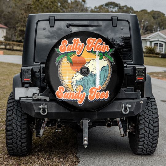Discover Salty Hair and Sandy Toes Spare Tire Cover