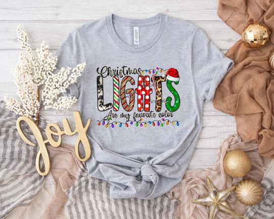 Discover Christmas Lights Are My Favorite Color,Christmas T-shirt