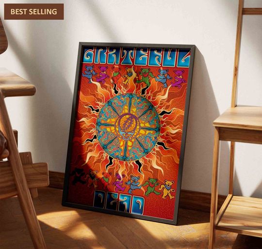 Discover Grateful Bear Dead and Company Dancing Poster, Vintage Music Fan posters