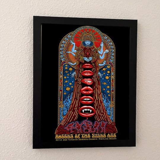 Discover QOTSA Oct 2 2023 Veterans Memorial Coliseum Portland, OR Poster