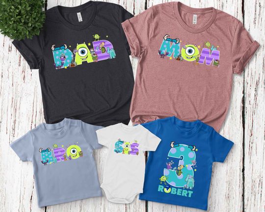 Discover Family Birthday Matching Shirt, Monsters Incs Birthday Shirt