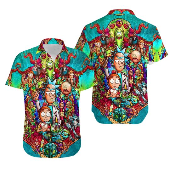Discover Rick And Rickandmorty Hawaii Shirt