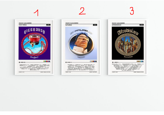 Discover Rauw Alejandro Album Poster Set - Music Art