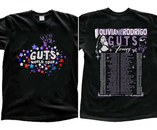 Discover Guts Olivia Rodrigo Shirt, Olivia Rodrigo Guts Merch
