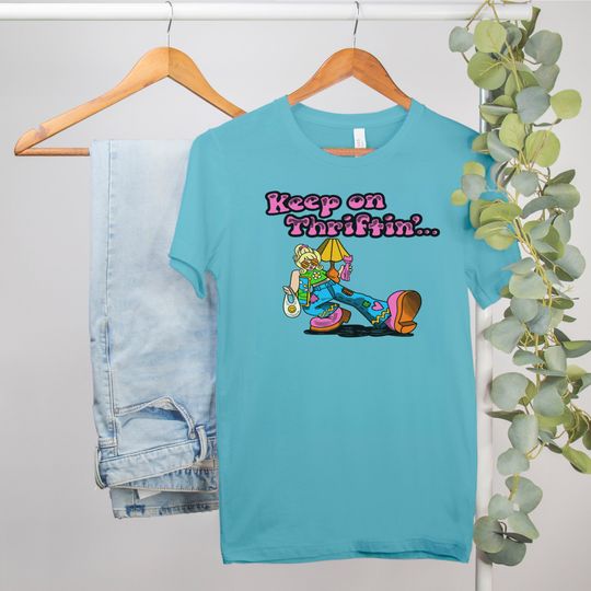 Discover Keep On Thriftin' Bella Canvas Unisex Tee...Thrift Lover..Thrifting...Thrift Store... Super Shopper...Audrey Herbertson for Astral Weekend