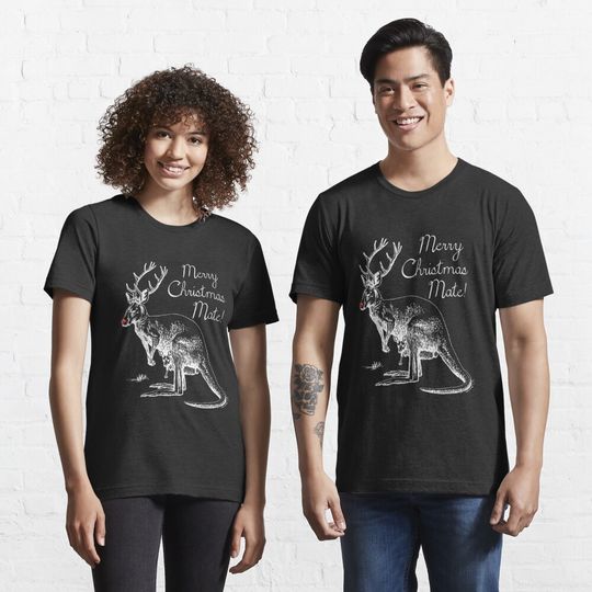 Discover Australia Christmas Merry Christmas Mates Essential T-Shirt