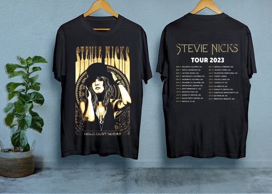 Discover Stevie Nicks On Tour 2023 T-Shirt, Stevie Nicks Two Icons One Night Tour Shirt