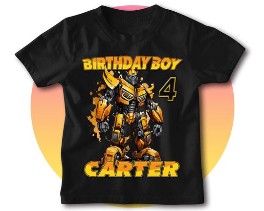 Discover TRANSFORMERS BumbleBee Personalized Birthday T-Shirt, BumbleBee custom birthday shirt