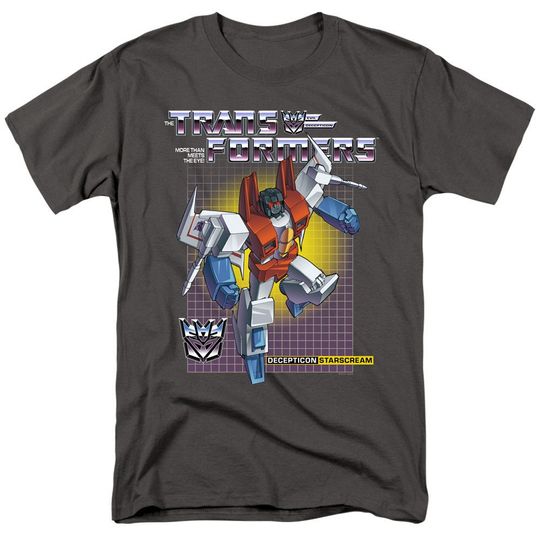 Discover Transformers Starscream Charcoal Shirts