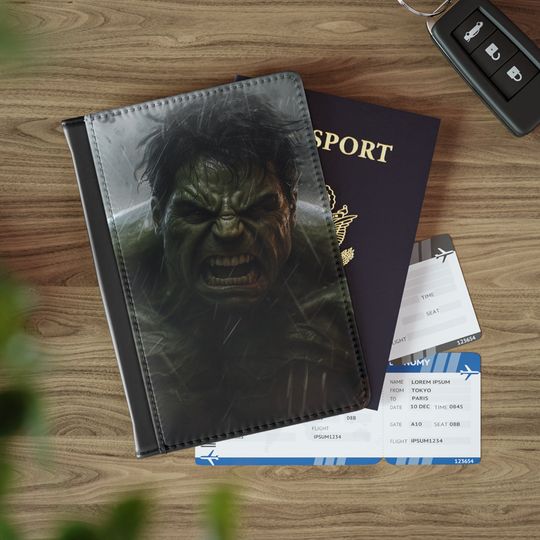 Discover The Hulk Superhero Passport Cover