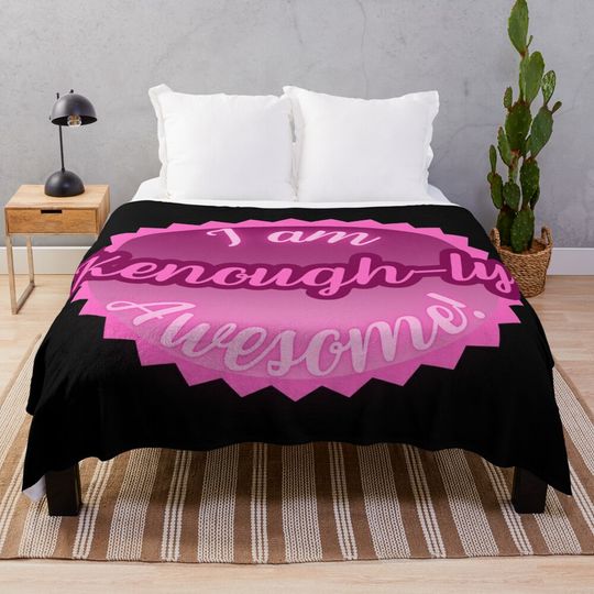 Discover I Am Kenough Barbie Throw Blanket