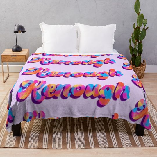 Discover I Am Kenough Barbie Throw Blanket