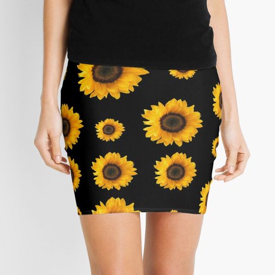 Discover Sunflower Mini Skirt