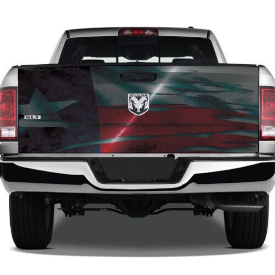 Discover Texas Flag Tailgate Wrap Truck Bed Decal
