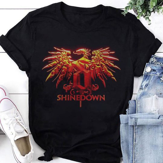 Discover shine down Rock Band Logo Graphic T-Shirt, shine down The Revolutions Live Tour 2023 Shirt