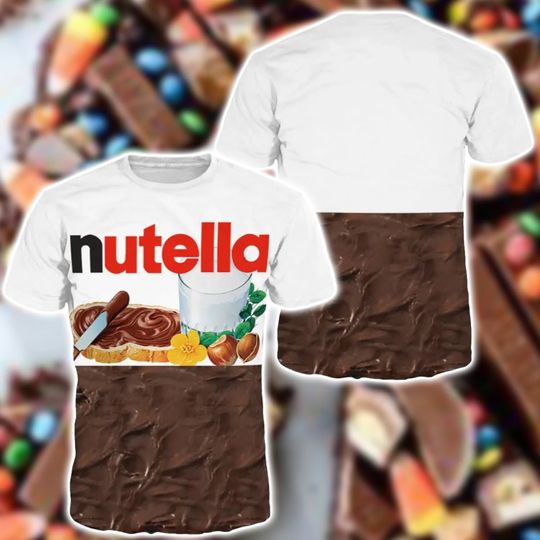 Discover Nutella Food Cosplay Matching 3D Hoodie, Nutella Food 3D Shirt