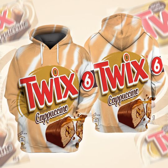 Discover Candy Twix Halloween Costume 3D Hoodie, Twix left and right couple