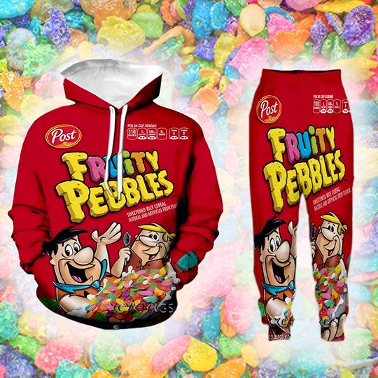 Discover Candy Halloween Costume 3D Hoodie, Fruity Pebbles Candy Cosplay 3D Jogger