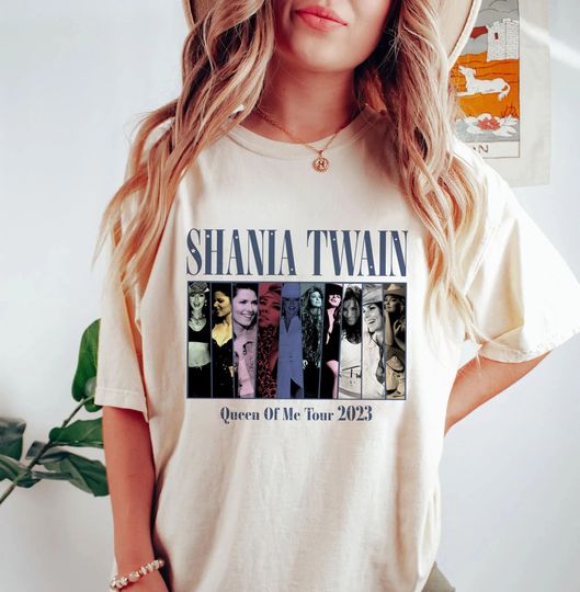 Discover Shania Queen Of Me 2023 tshirt, Shania concert 2023 Graphic Shirt