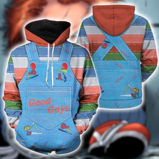 Discover Sinister Doll-Themed 3D Hoodie, Creepy Plaything 3D Hoodie