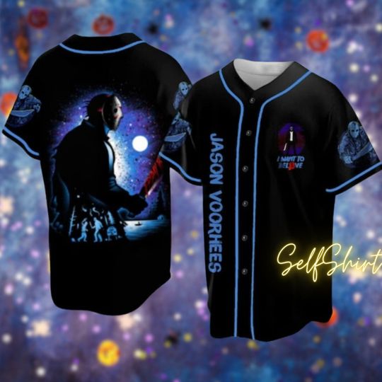 Discover Jason Movie Halloween Jersey Baseball Shirts Baseball Jersey Sports