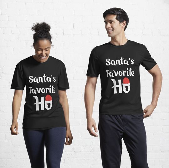 Discover Santa'S Favorite Ho Christmas Gift Shirt Active T-Shirt